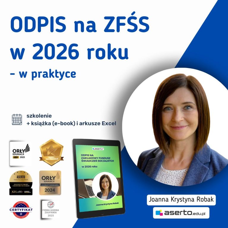 Odpis na ZFŚS w 2026 roku - Szkolenie