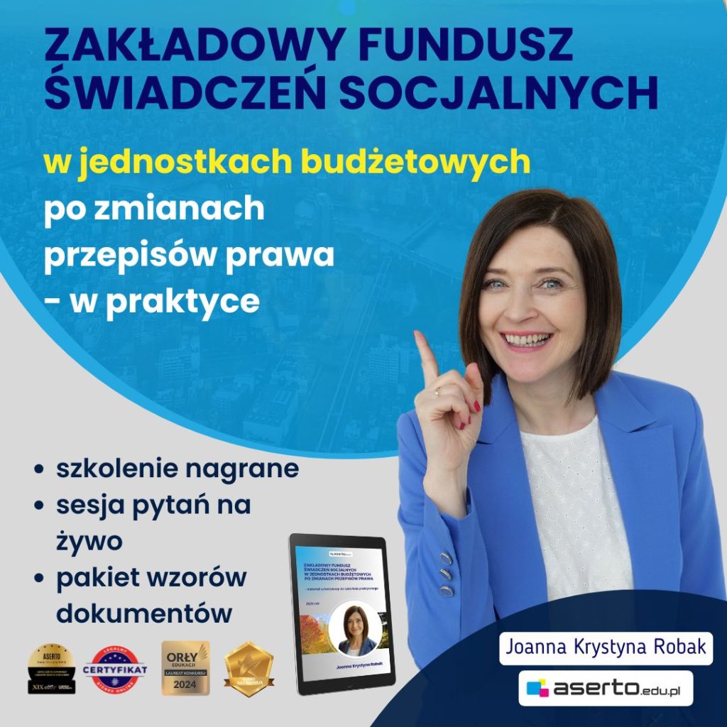 Szkolenie ZFŚS dla budżetu